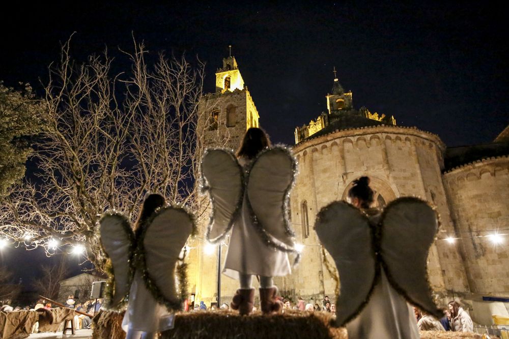 Pessebre vivent al monestir de Sant Cugat. FOTO: Yves Dimant