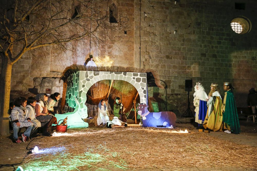 Pessebre vivent al monestir de Sant Cugat. FOTO: Yves Dimant