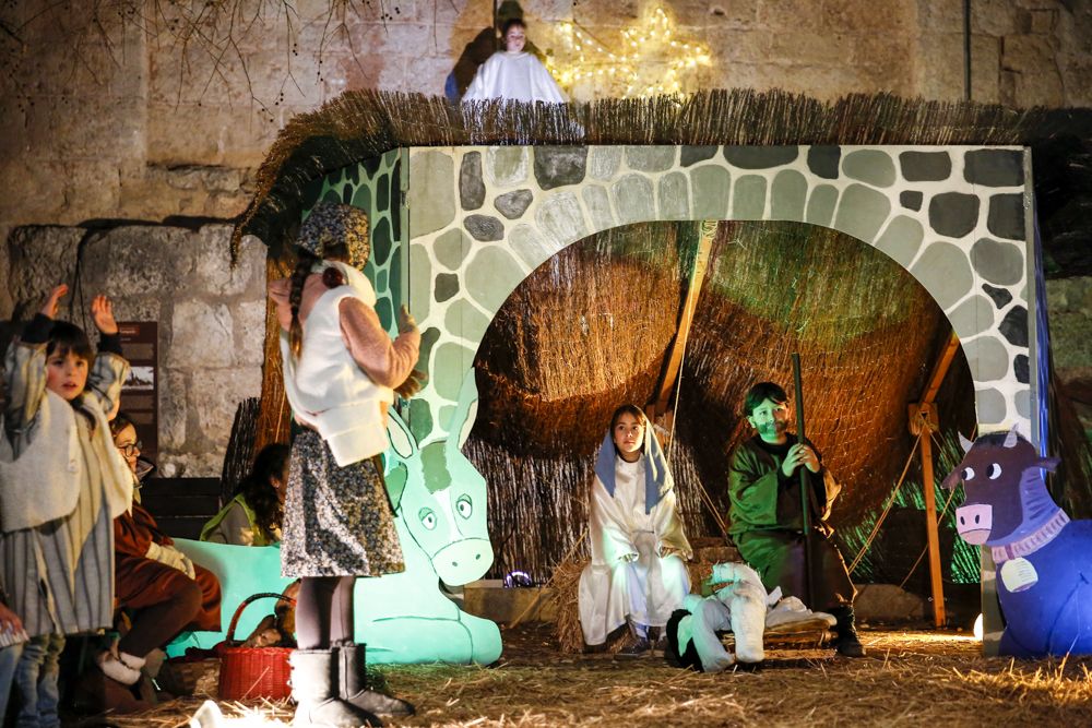 Pessebre vivent al monestir de Sant Cugat. FOTO: Yves Dimant