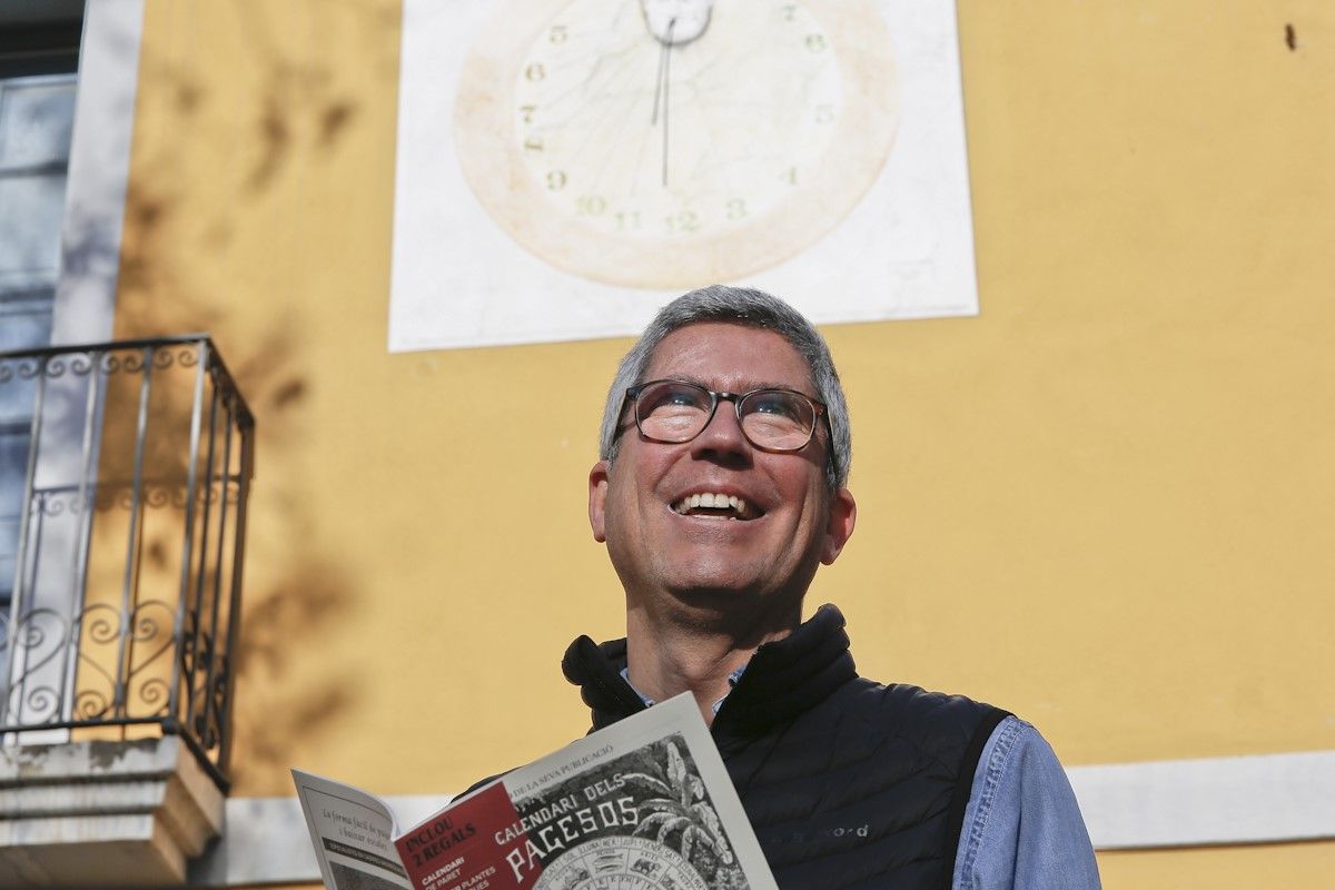 Joan Tomàs, editor del Calendari de Pagesos. FOTO: Yves Dimant