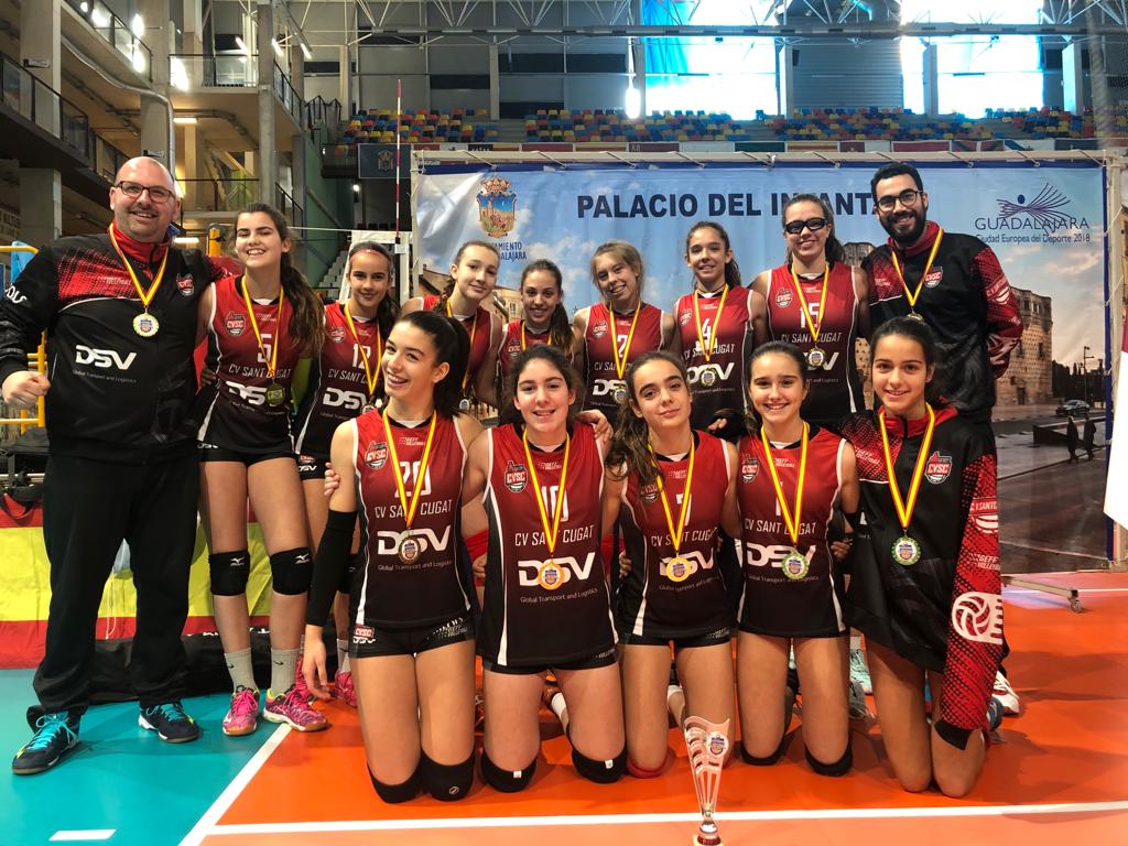 L'infantil del DSV CV Sant Cugat campió de la Copa d'Espanya 2019. FOTO: DSV CV Sant Cugat.