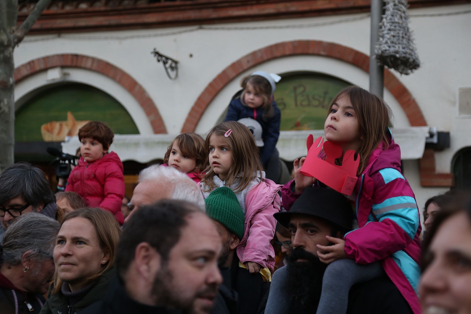 A l'arribada dels reis. FOTO: Anna Bassa