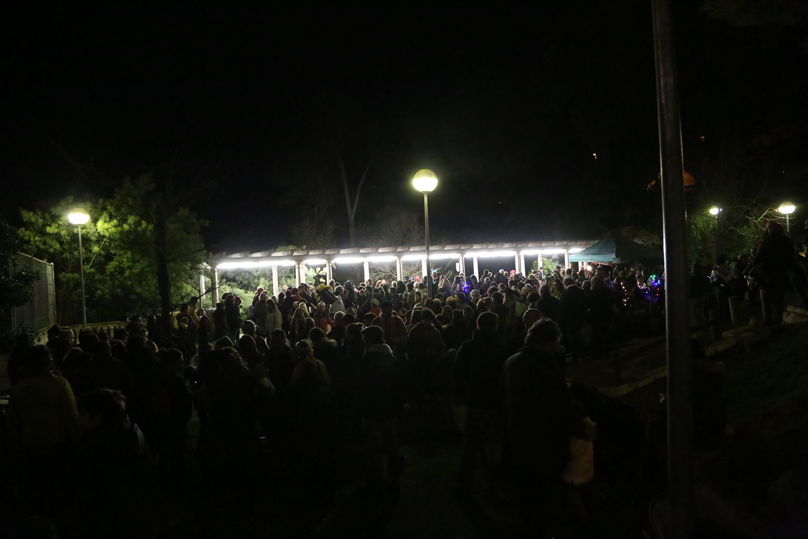 Xocolatada i música al Casino de la Floresta. FOTO: Anna Bassa