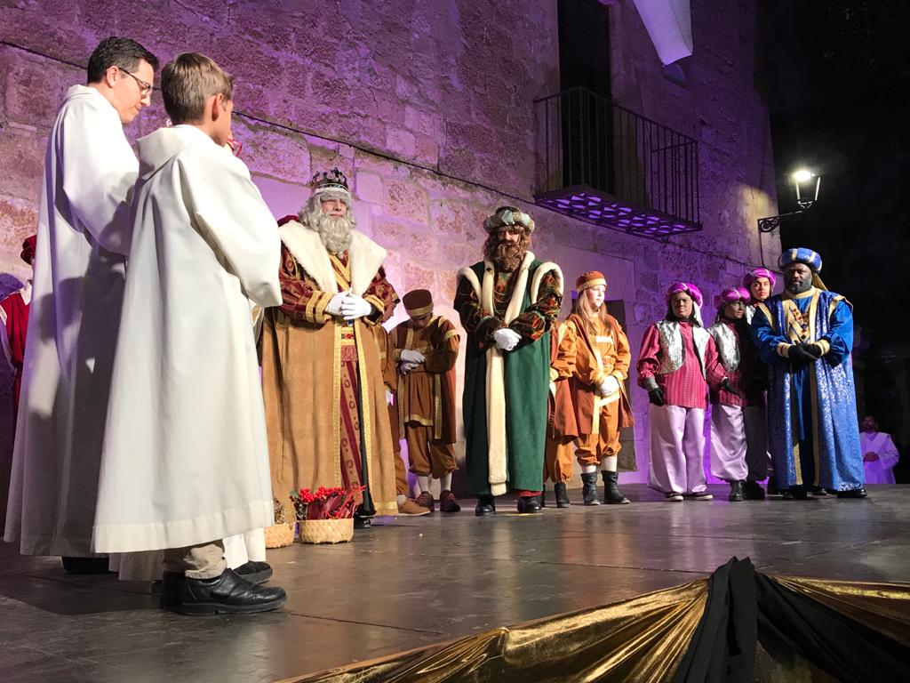 Moment de l'adoració del Nen Jesús per part dels Reis. FOTO: C.Caballé