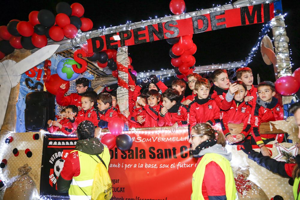La cavalcada dels Reis Mags a Sant Cugat. FOTO: Yves Dimant