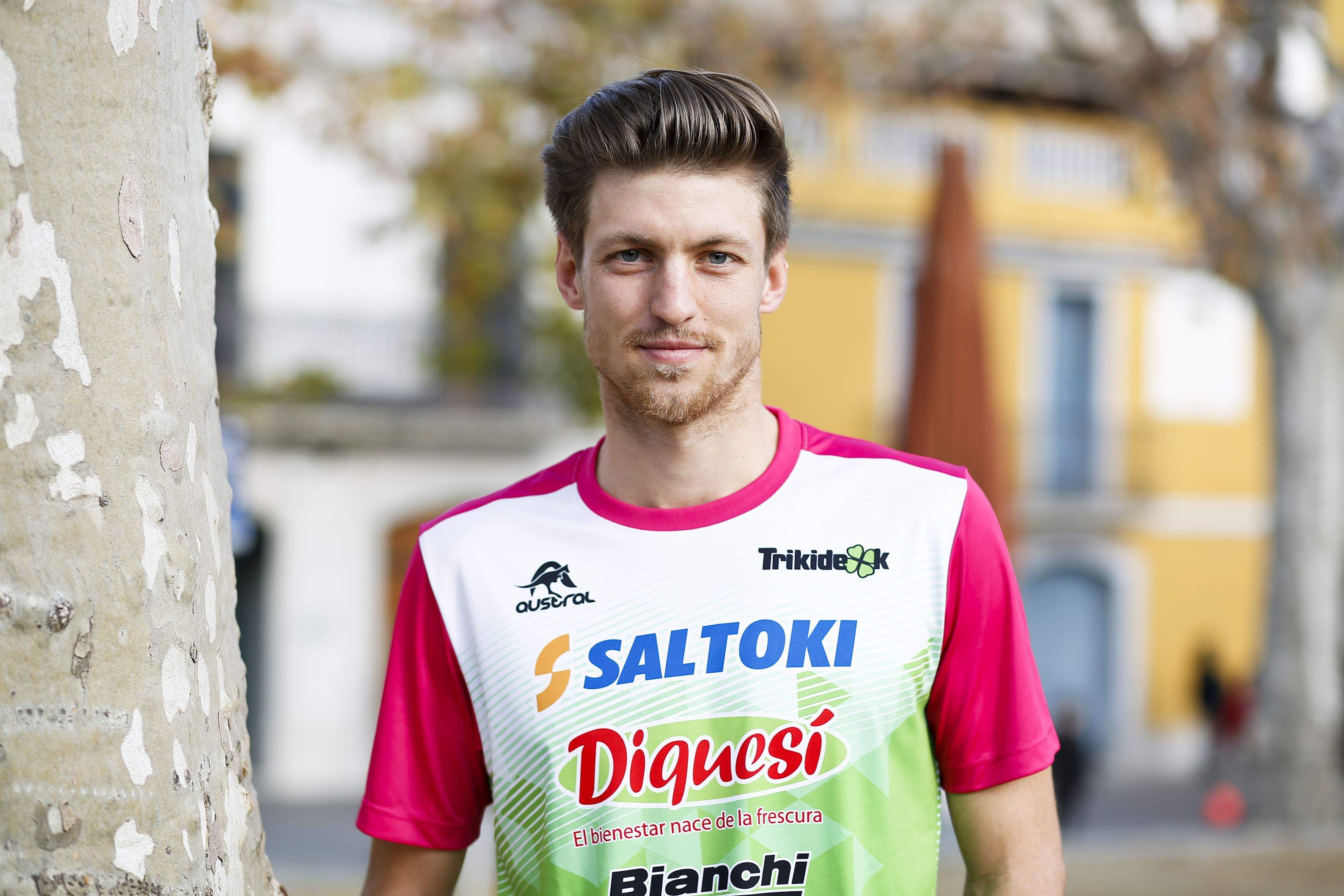 Joan Wäger, del club Saltoki Trikideak de Pamplona, és triatleta en la categoria sub-23. FOTO: Yves Dimant