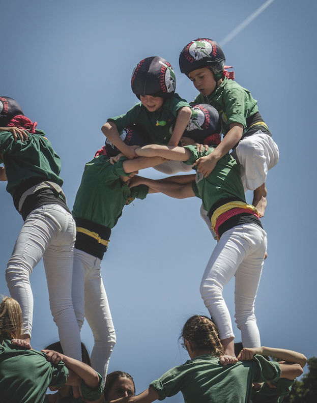 Castellers de Sant Cugat. FOTO: Toni curcó