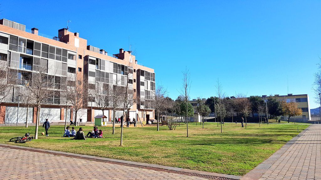 El parc on s'hauran d'ubicar els nous mòduls de La Mirada FOTO: Cedida