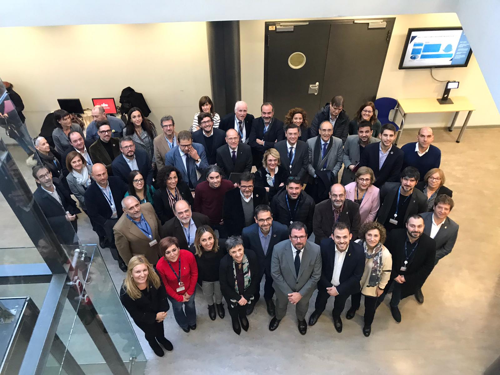 Els participants en la reunió sobre la reindustrialització del Vallès Occidental. FOTO: Ferran Mitjà