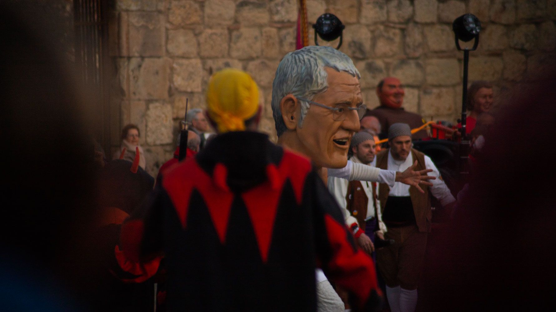 Els foguerons dels tres tombs. Foto: Adrián Gómez