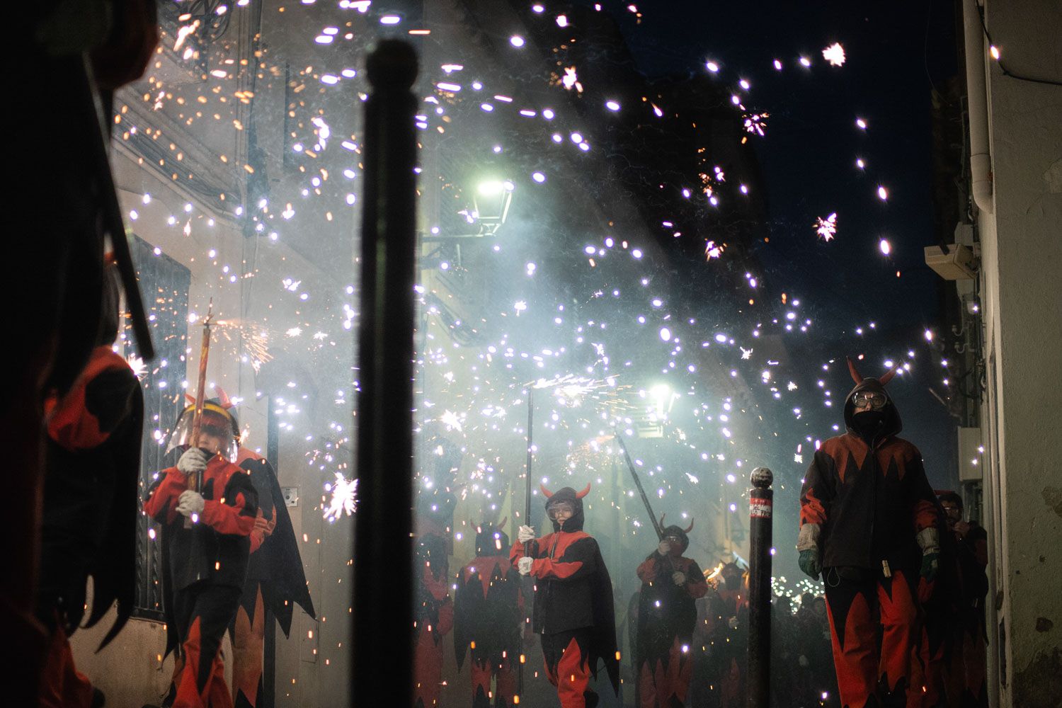 Els foguerons dels tres tombs. Foto: Adrián Gómez