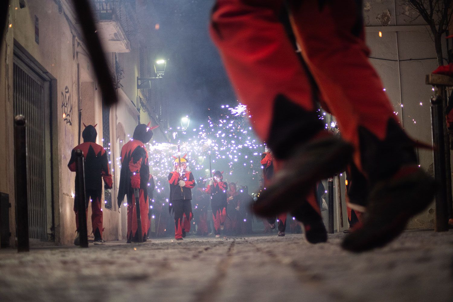 Els foguerons dels tres tombs. Foto: Adrián Gómez