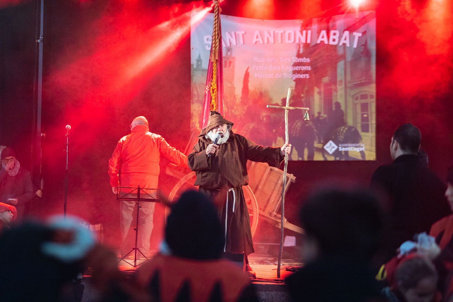 Els foguerons dels tres tombs. Foto: Adrián Gómez