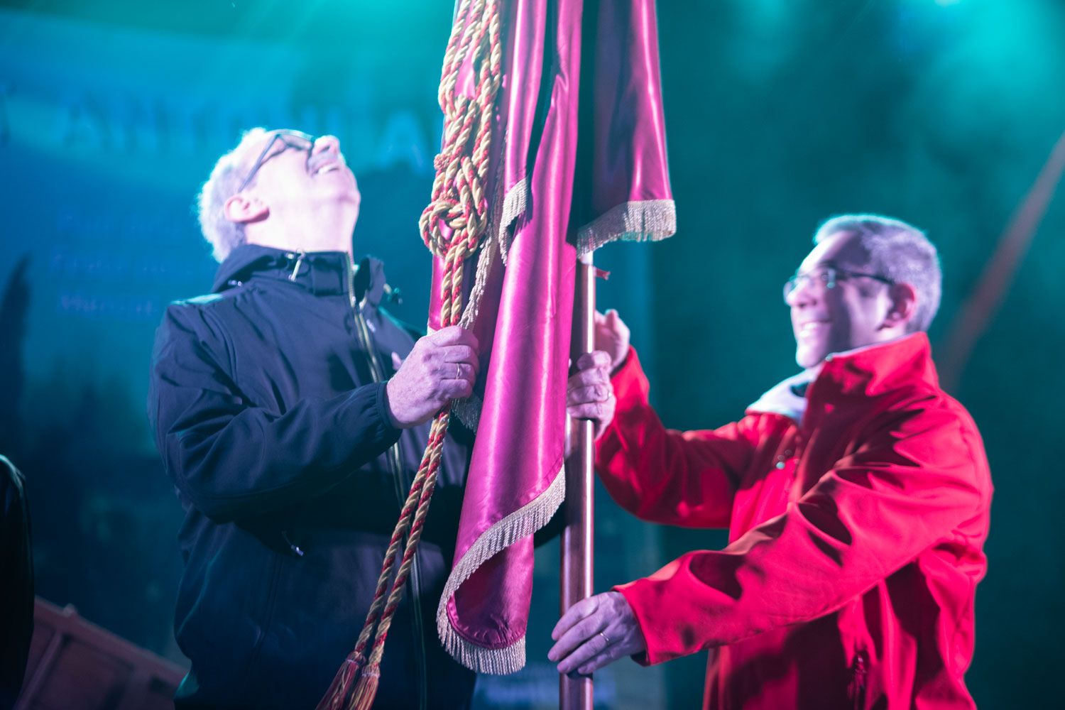 Els foguerons dels tres tombs. Foto: Adrián Gómez