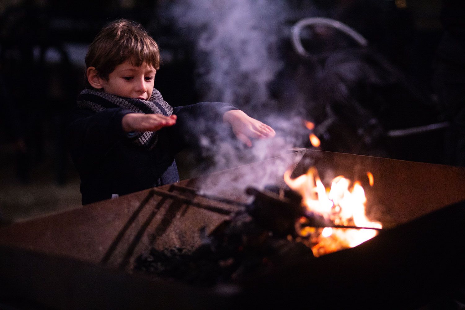 Els foguerons dels tres tombs. Foto: Adrián Gómez