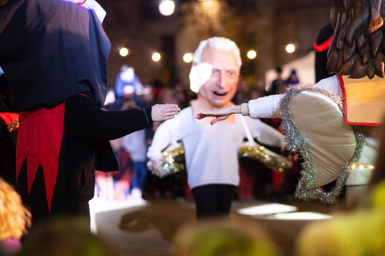 Els foguerons dels tres tombs. Foto: Adrián Gómez