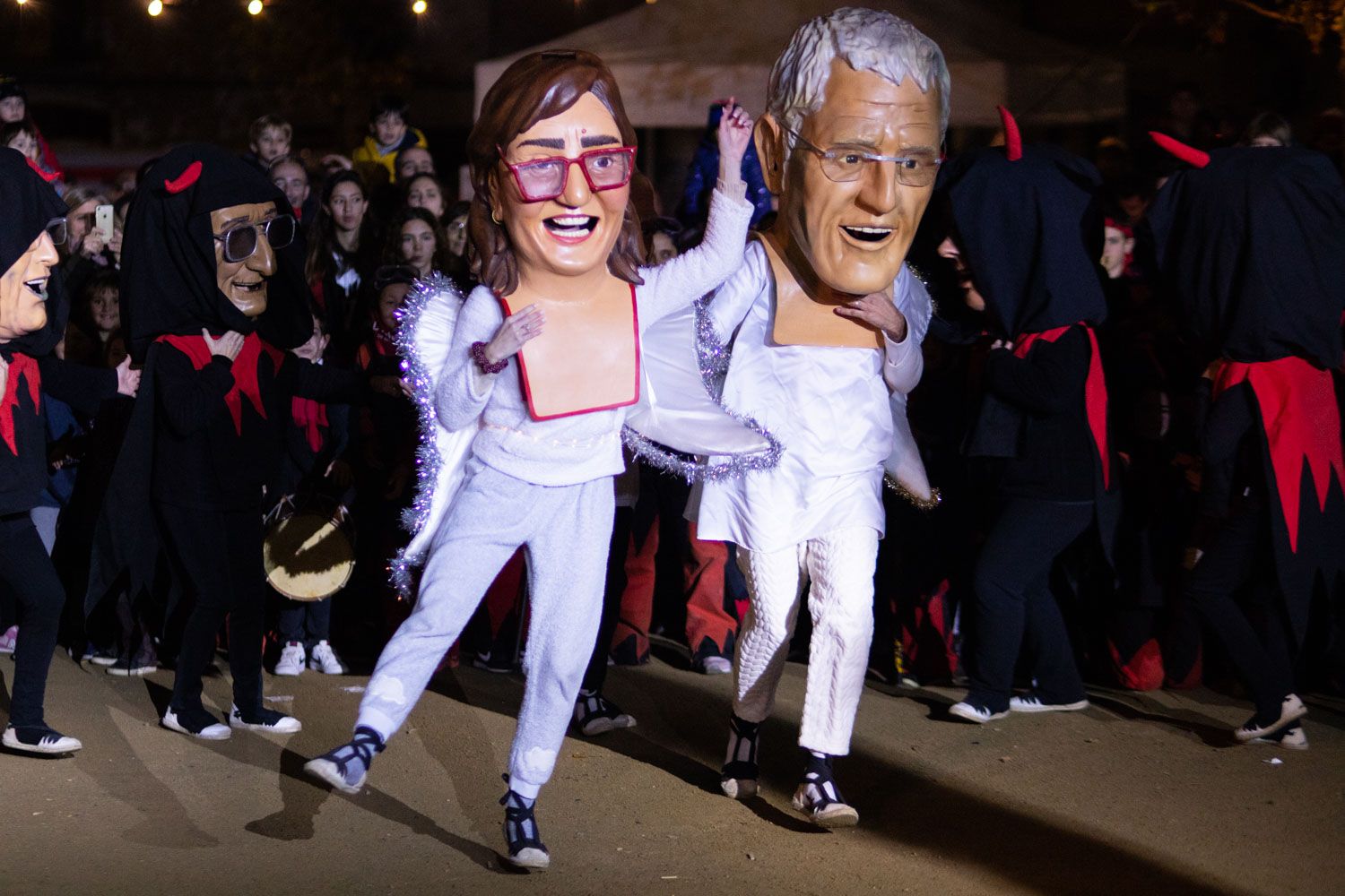 Els foguerons dels tres tombs. Foto: Adrián Gómez