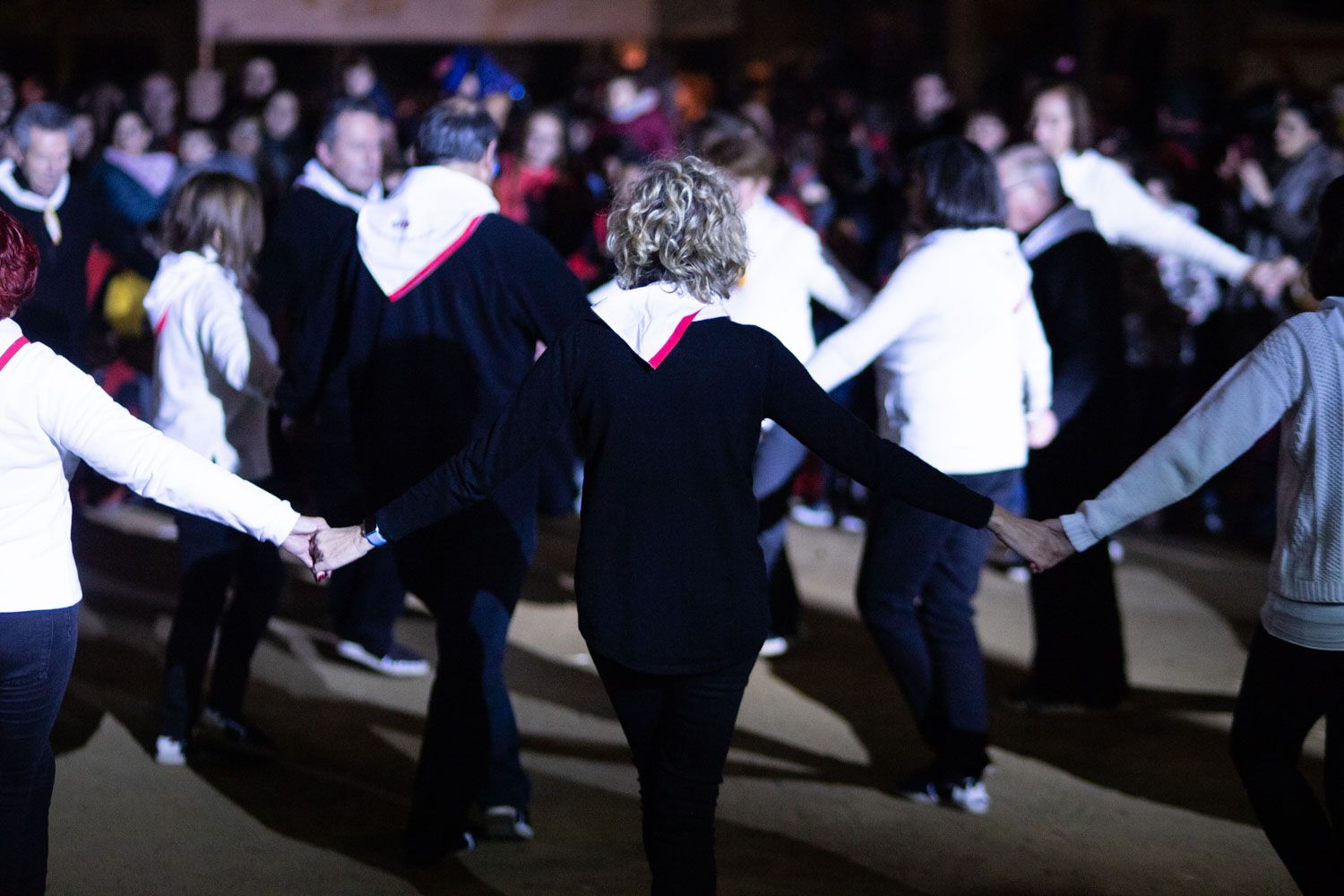 Els foguerons dels tres tombs. Foto: Adrián Gómez
