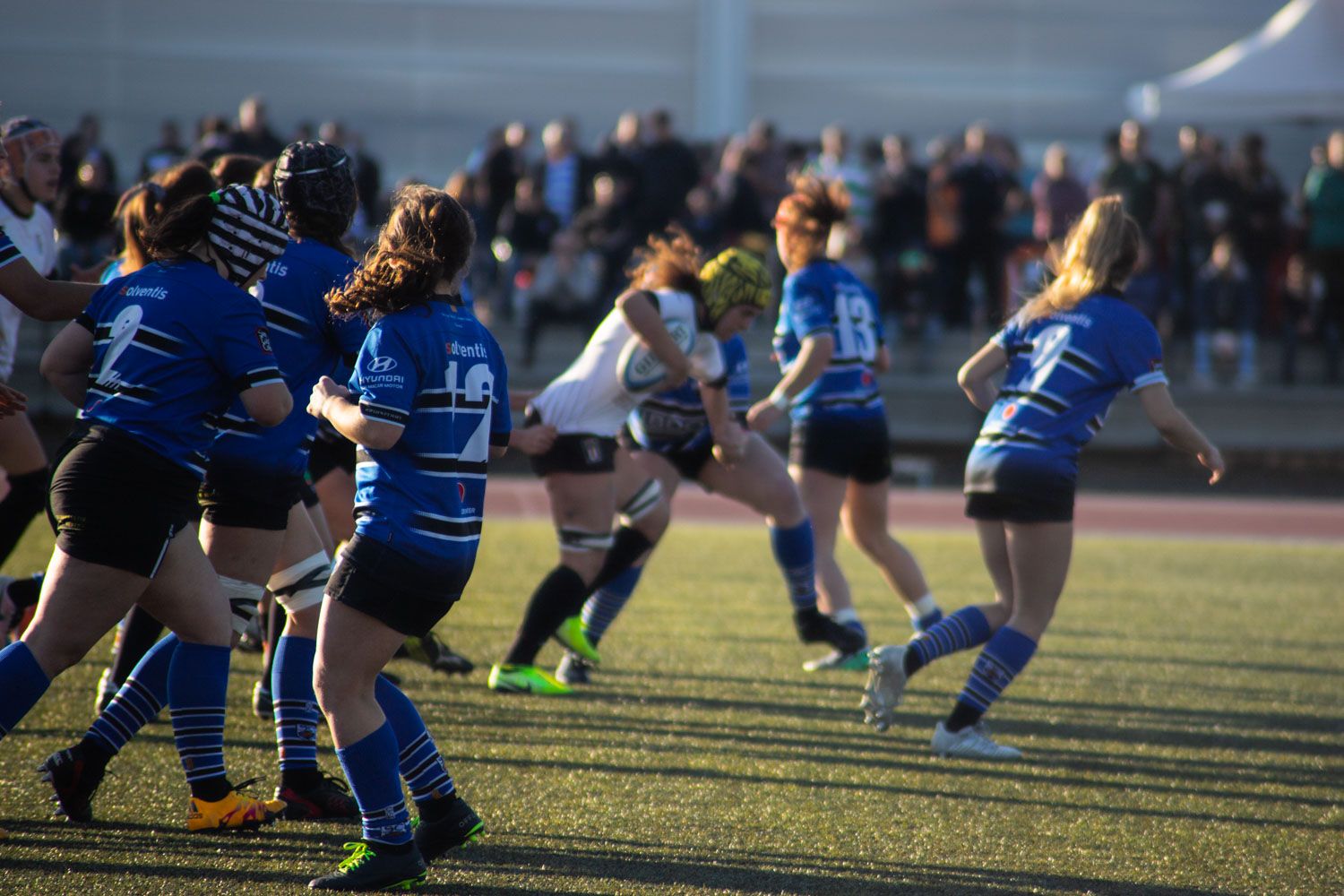 ZEM La Guinardera. Rugbi femení. Partit de lliga. CR Sant Cugat-BUC Barcelona. Foto: Adrián Gómez