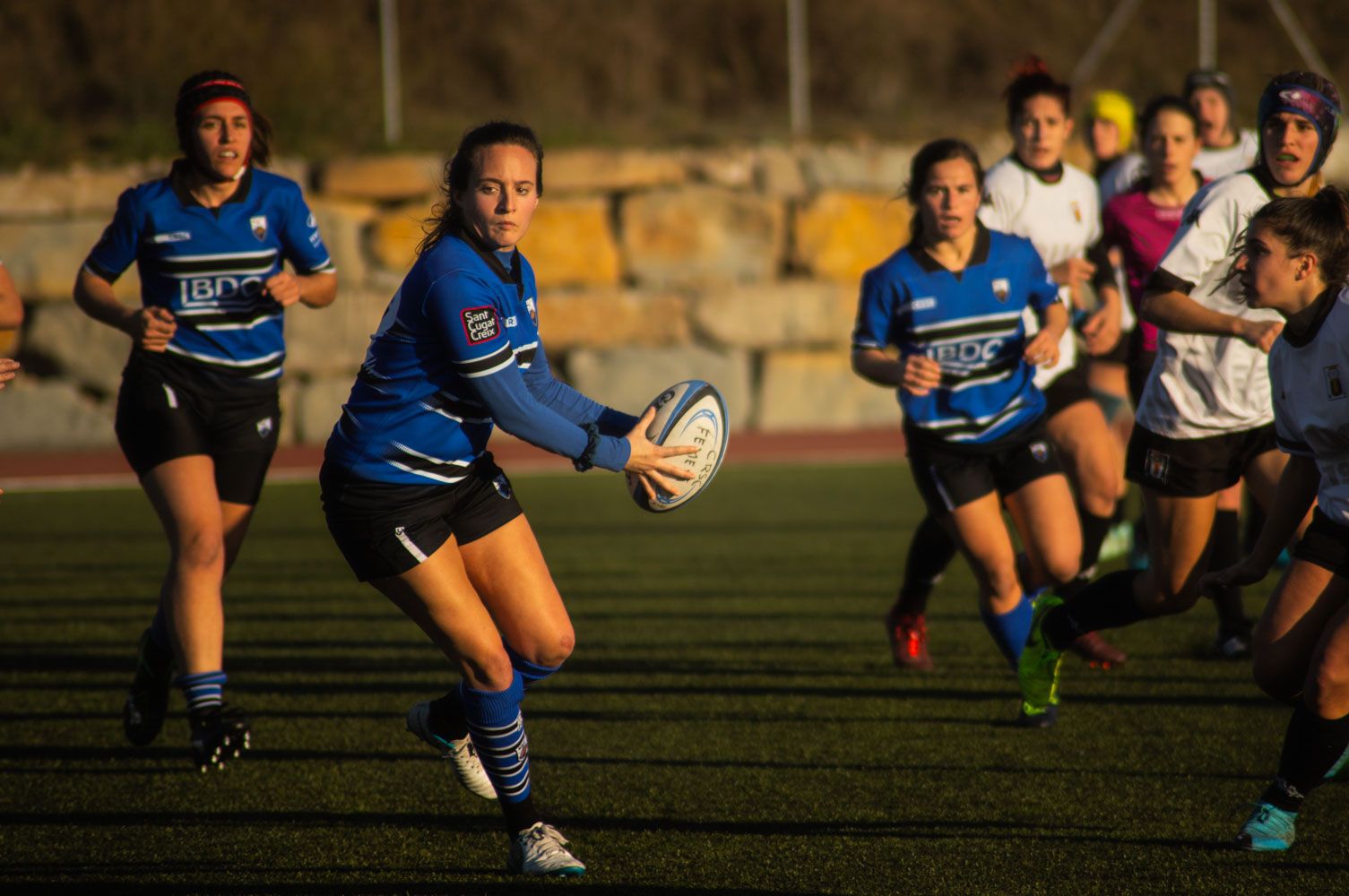 ZEM La Guinardera. Rugbi femení. Partit de lliga. CR Sant Cugat-BUC Barcelona. Foto: Adrián Gómez