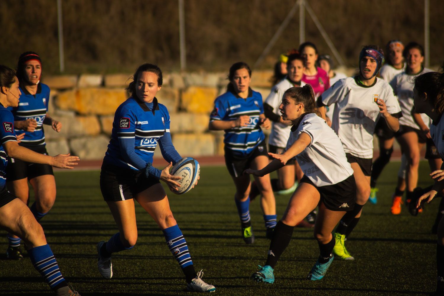 ZEM La Guinardera. Rugbi femení. Partit de lliga. CR Sant Cugat-BUC Barcelona. Foto: Adrián Gómez
