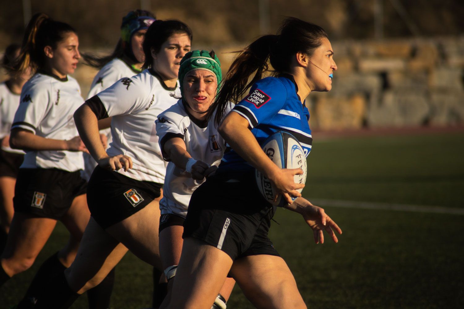 ZEM La Guinardera. Rugbi femení. Partit de lliga. CR Sant Cugat-BUC Barcelona. Foto: Adrián Gómez