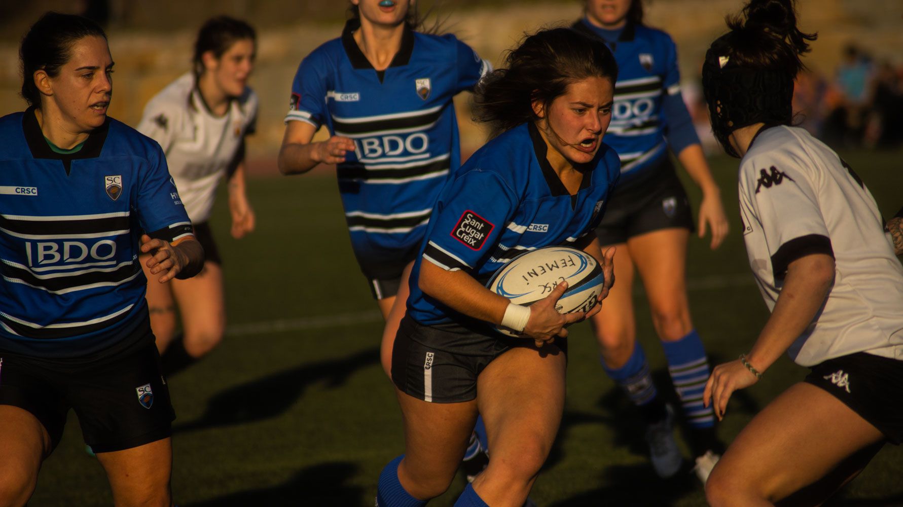 ZEM La Guinardera. Rugbi femení. Partit de lliga. CR Sant Cugat-BUC Barcelona. Foto: Adrián Gómez