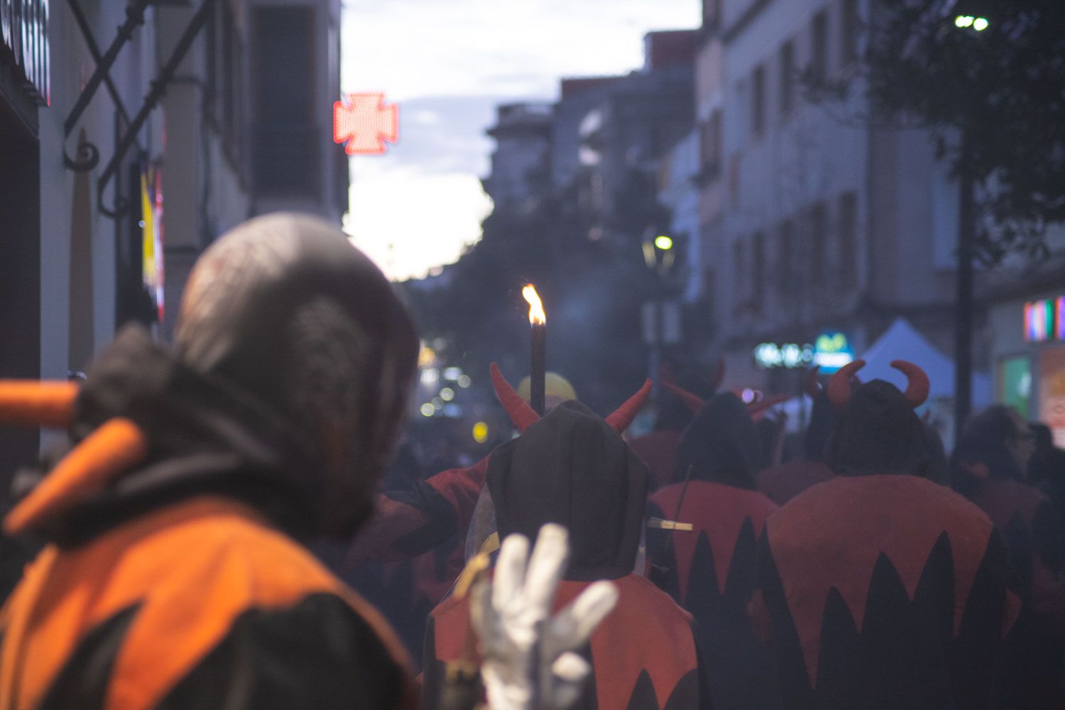 Els foguerons dels tres tombs. Foto: Adrián Gómez