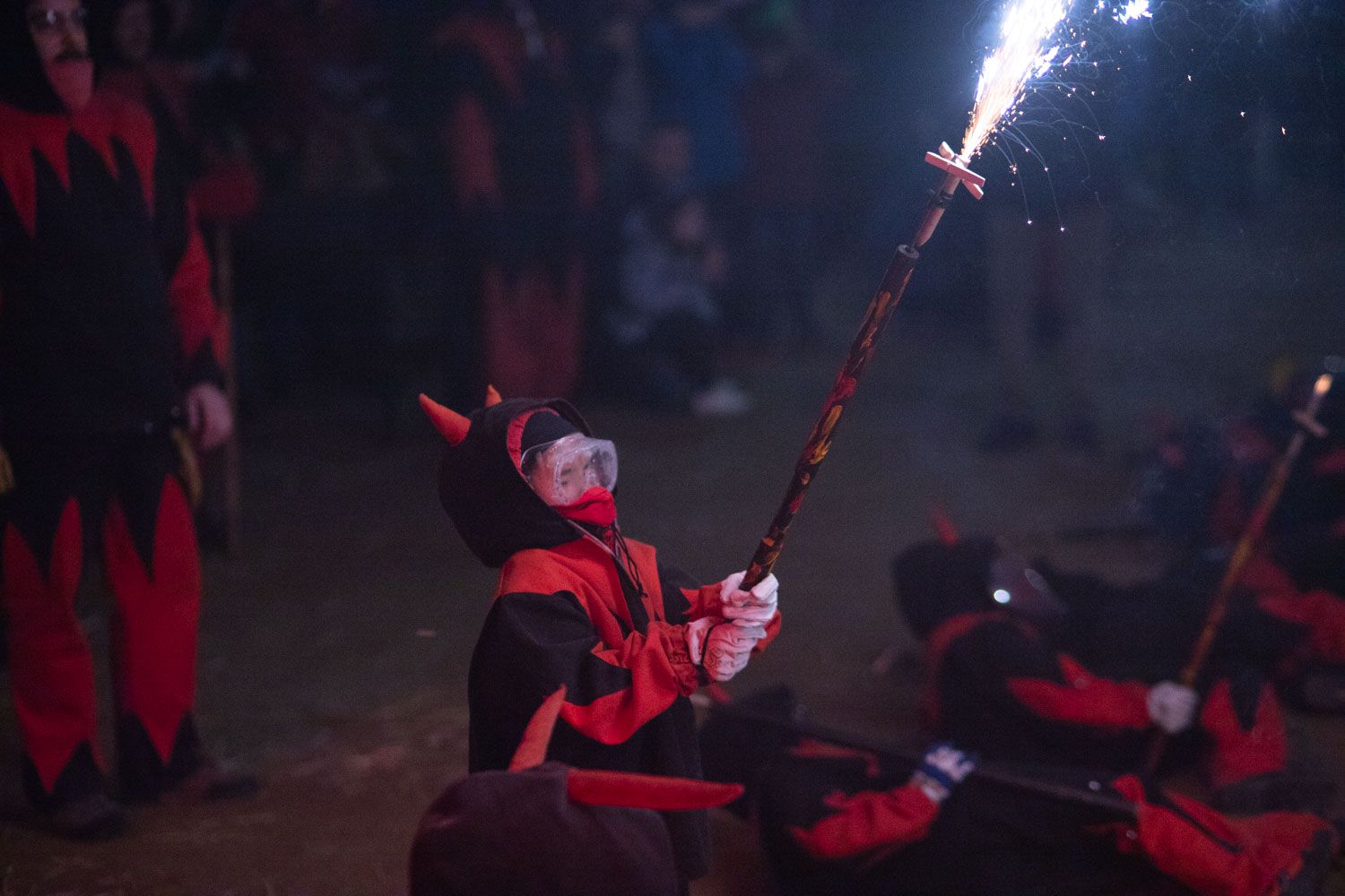 Els foguerons dels tres tombs. Foto: Adrián Gómez