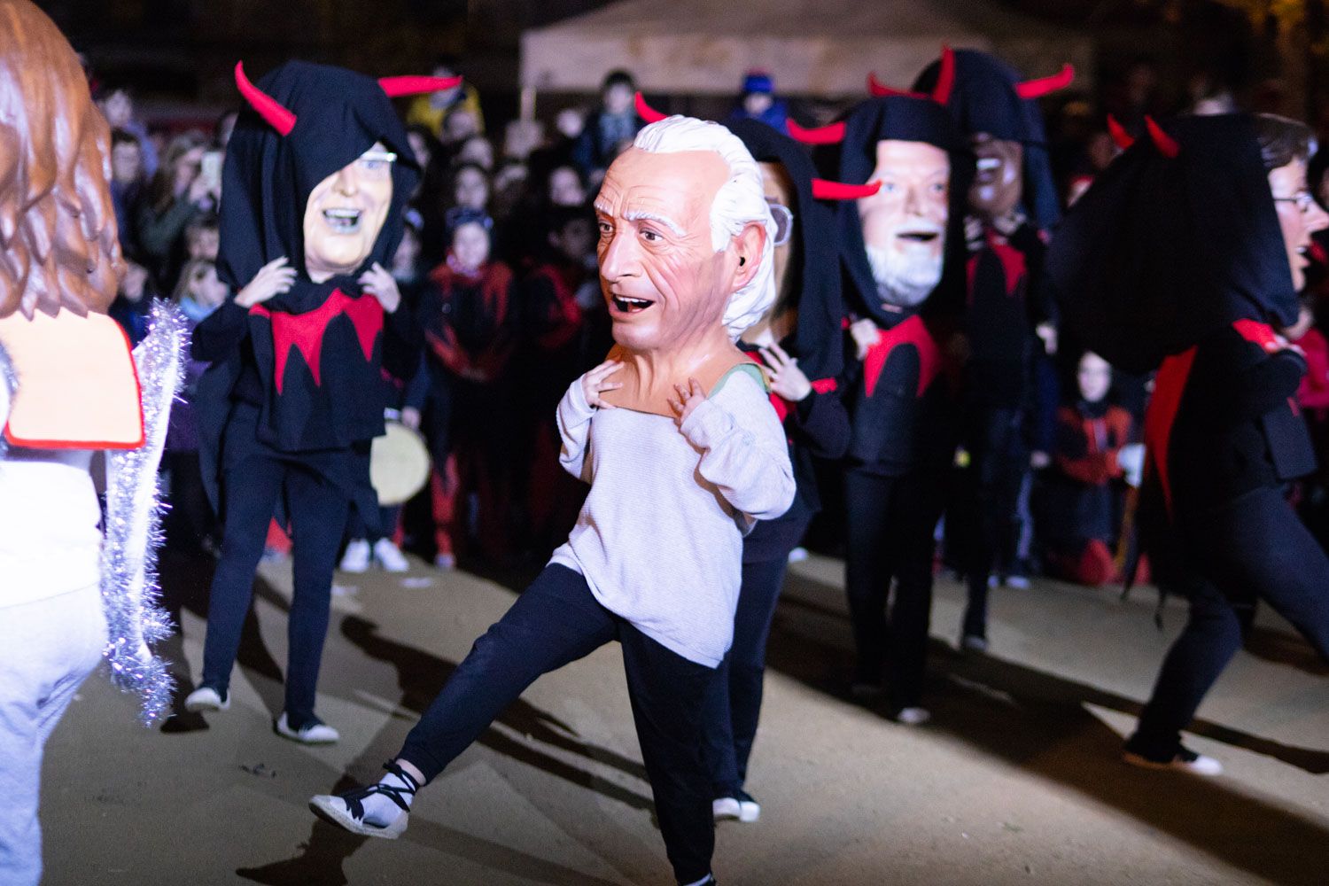 Els foguerons dels tres tombs. Foto: Adrián Gómez
