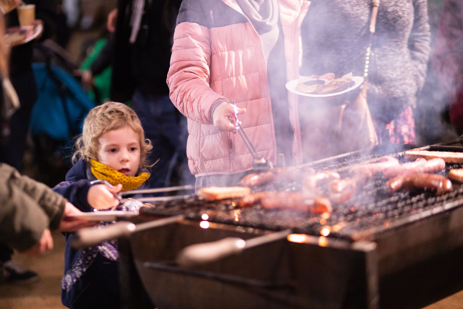 Els foguerons dels tres tombs. Foto: Adrián Gómez