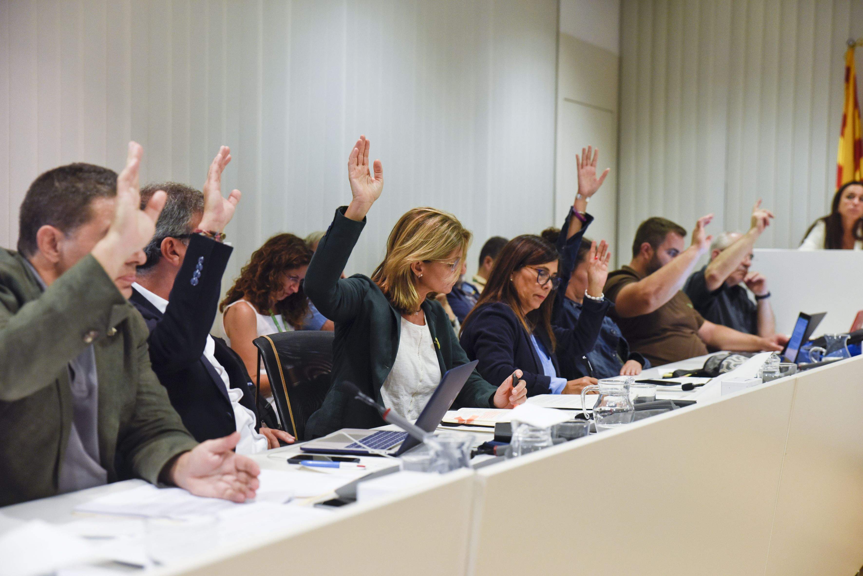 El grup municipal de Junts per Sant Cugat. FOTO: Bernat Millet