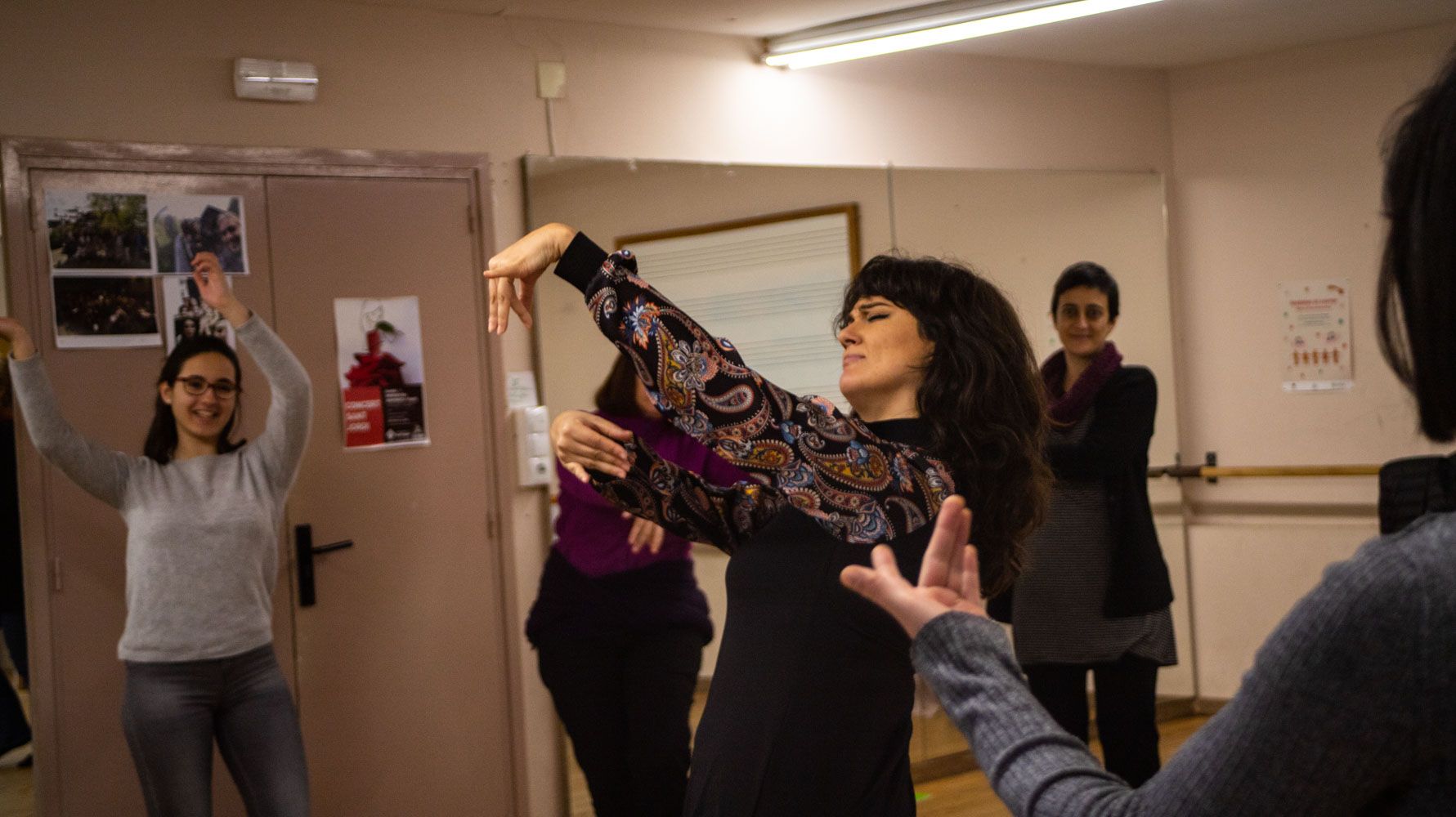 Lina Leon al taller de flamenc "el Ritmo en el Cuerpo" FOTO: arxiu