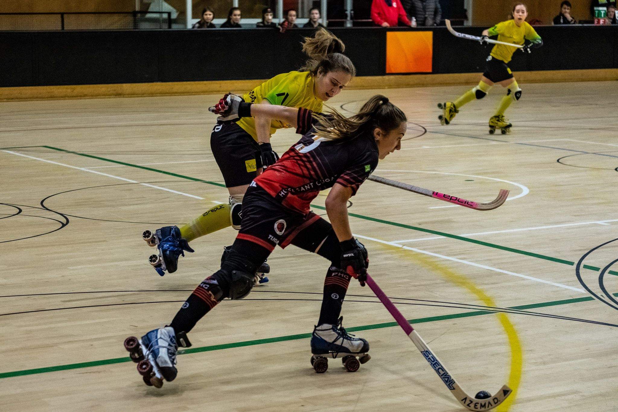 Partit de l'OK LLiga femenina entre PHC Sant Cugat i CP Vila-Sana. FOTO: Ale Gómez.
