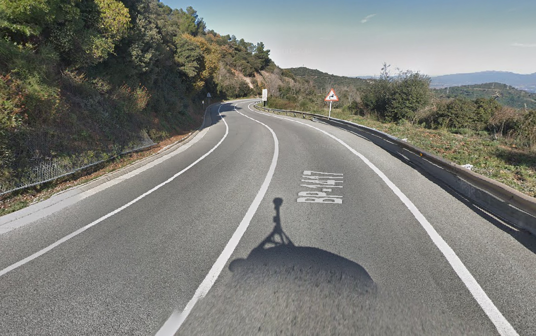 L'esllavissada afecta el trànsit a l'Arrabassada FOTO: Google Maps