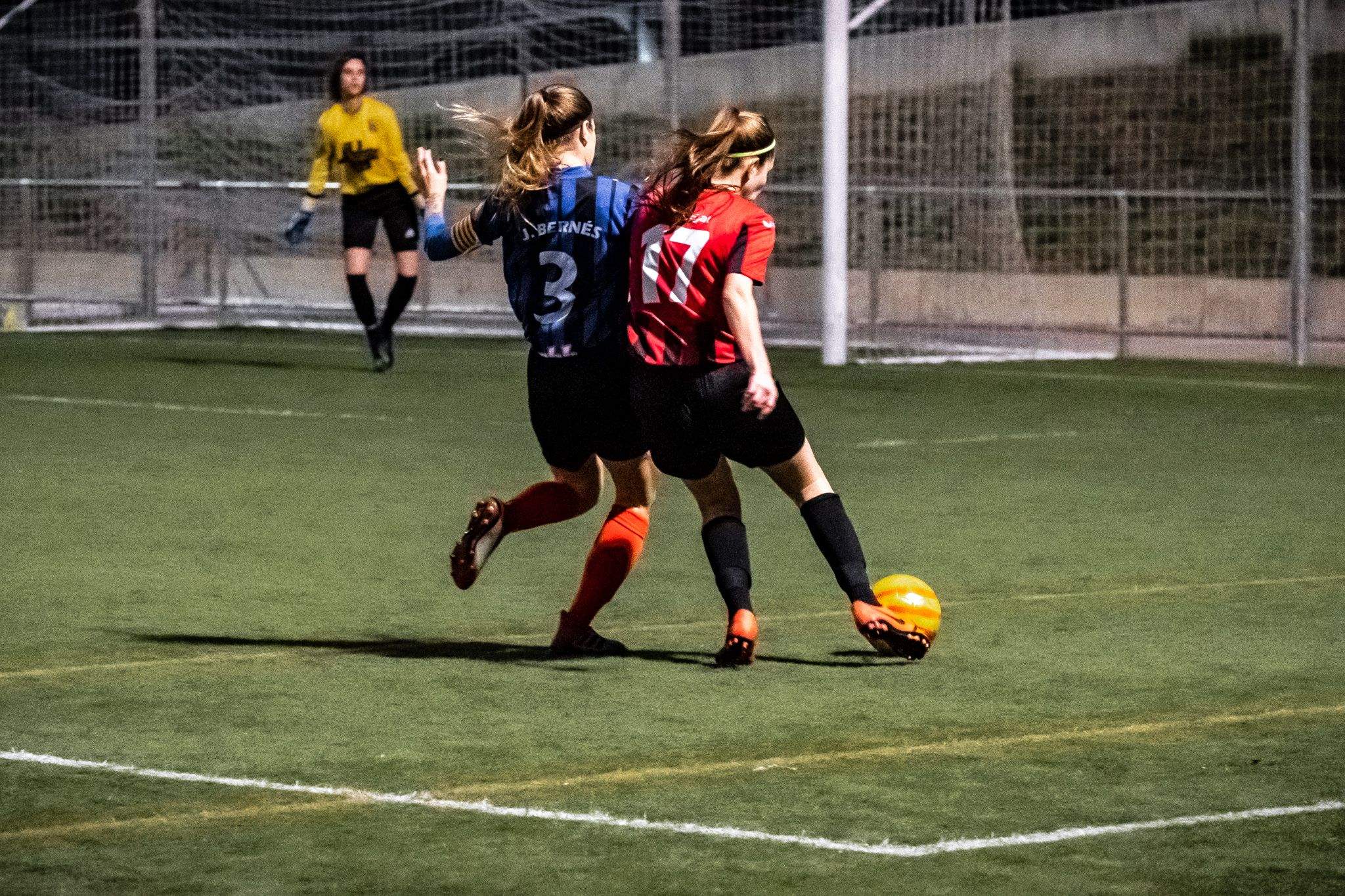 Partit de lliga de futbol femení: Sant Cugat FC-La Roca Penya Blanc i Blava CF. Foto: Arxiu
