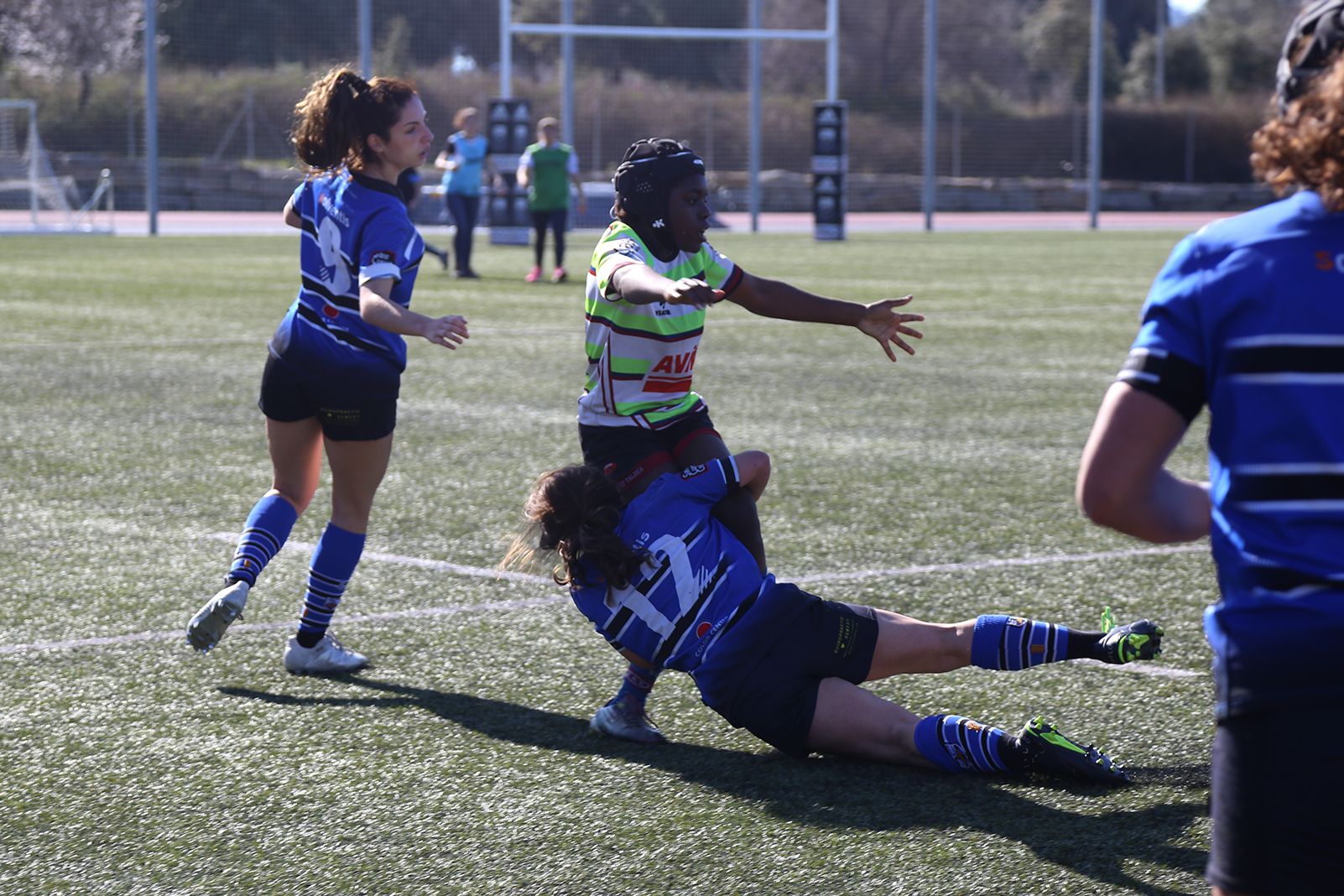 Partit de lliga CR Sant Cugat- AVIA Eibar Rugby Taldea. FOTO: Anna Bassa