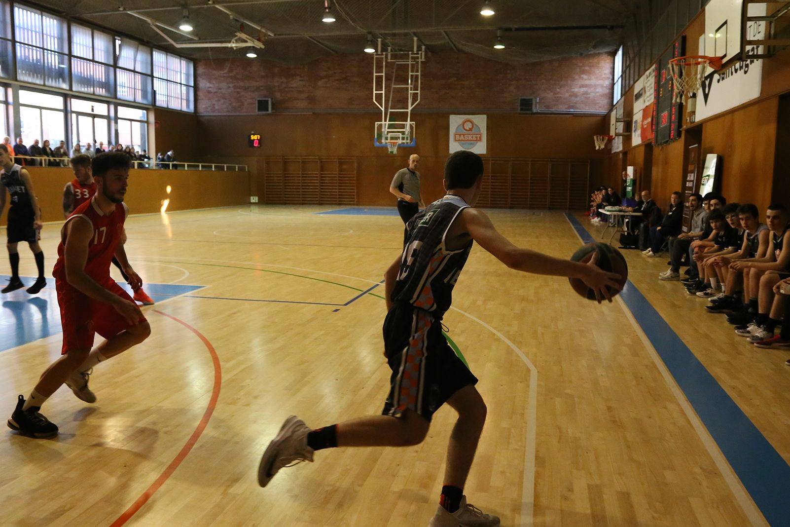 Partit de lliga QBasket Sant Cugat-AEC Collblanc. FOTO: Anna Bassa