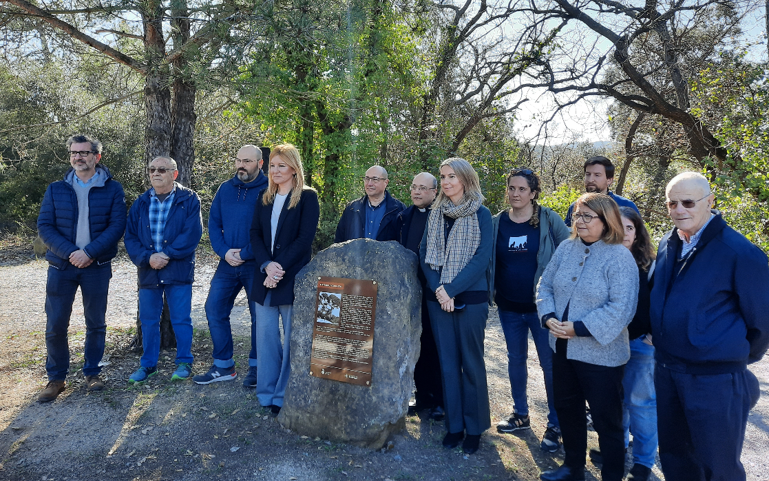 Acte d'homenatge a les víctimes santcugatenques i rubinenques de la Guerra Civil assassinades a l'entorn de l'Arrabasada FOTO: TOT Sant Cugat