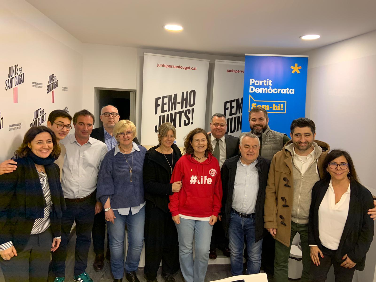 Membres de la Junta Gestora del PDeCAT Sant Cugat. FOTO: Cedida