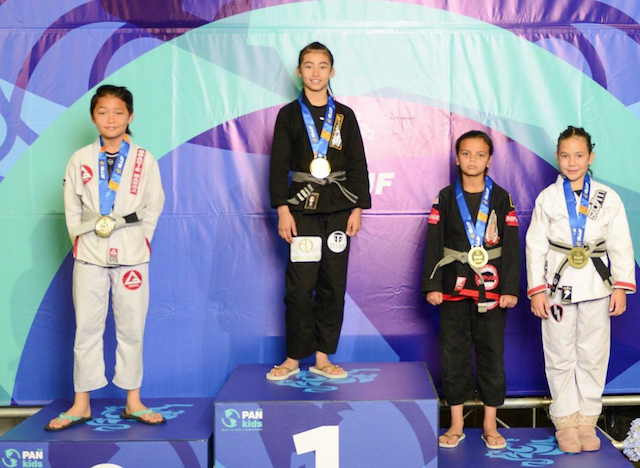 Alejandra Boixader, a la part més alta del podi del Panamericà Kids. FOTO: Cedida