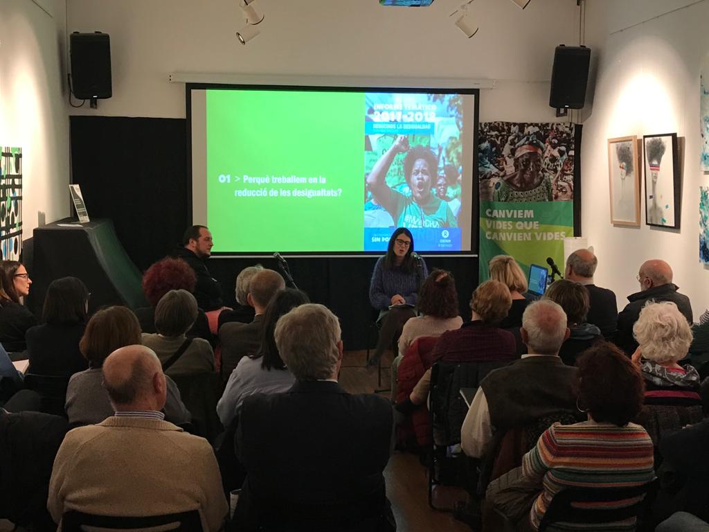 Presentació de l'Informe d'Òxfam Intermón a L'Ateneu. FOTO: TOT Sant Cugat