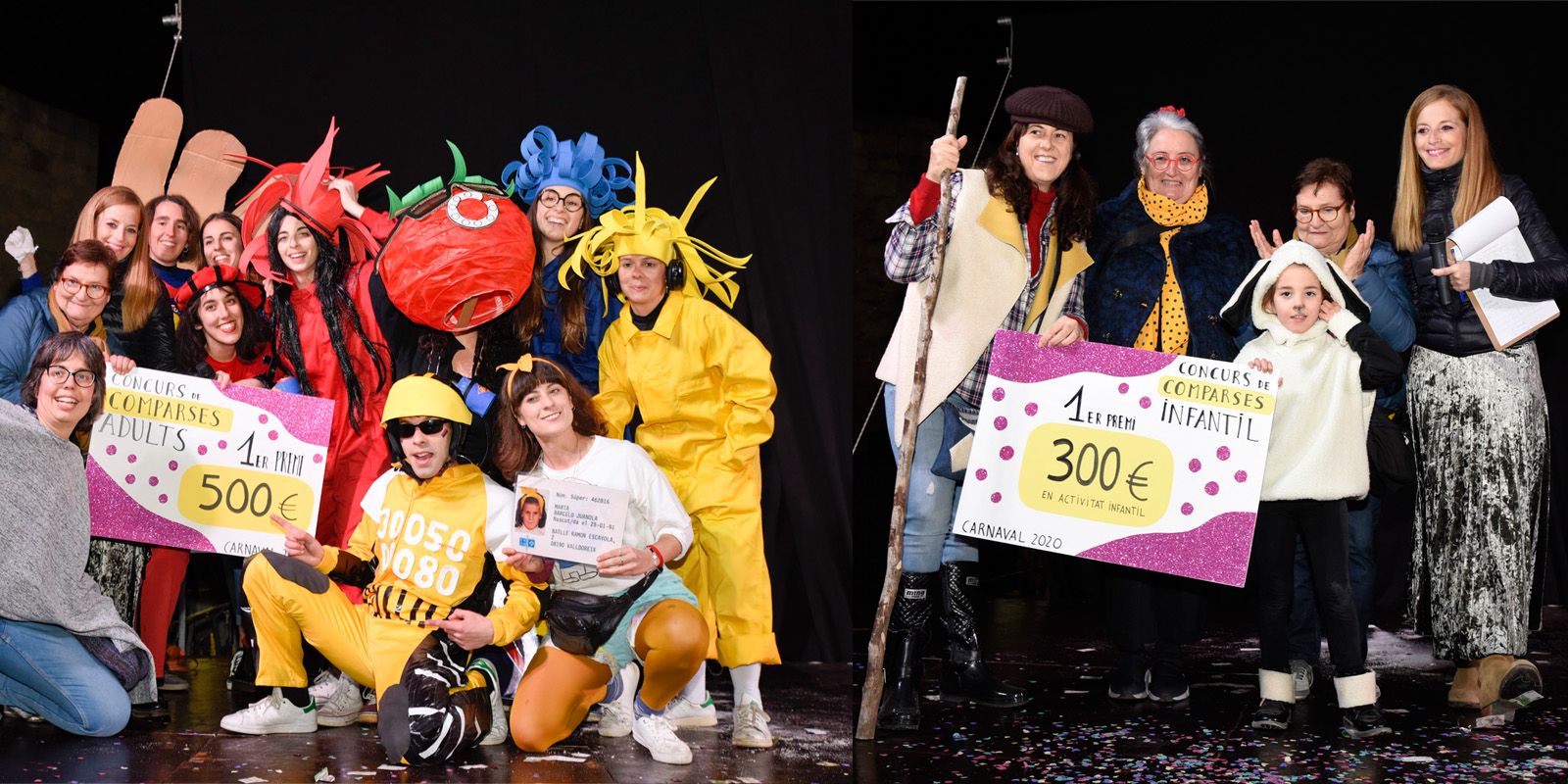 Guanyadors de la Rua de Comparses de Carnaval 2020. FOTO: Bernat Millet