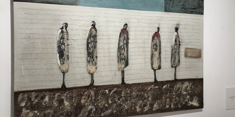 Les obres són interpretacions de frases de dones inspiradores. FOTO: C.Caballé