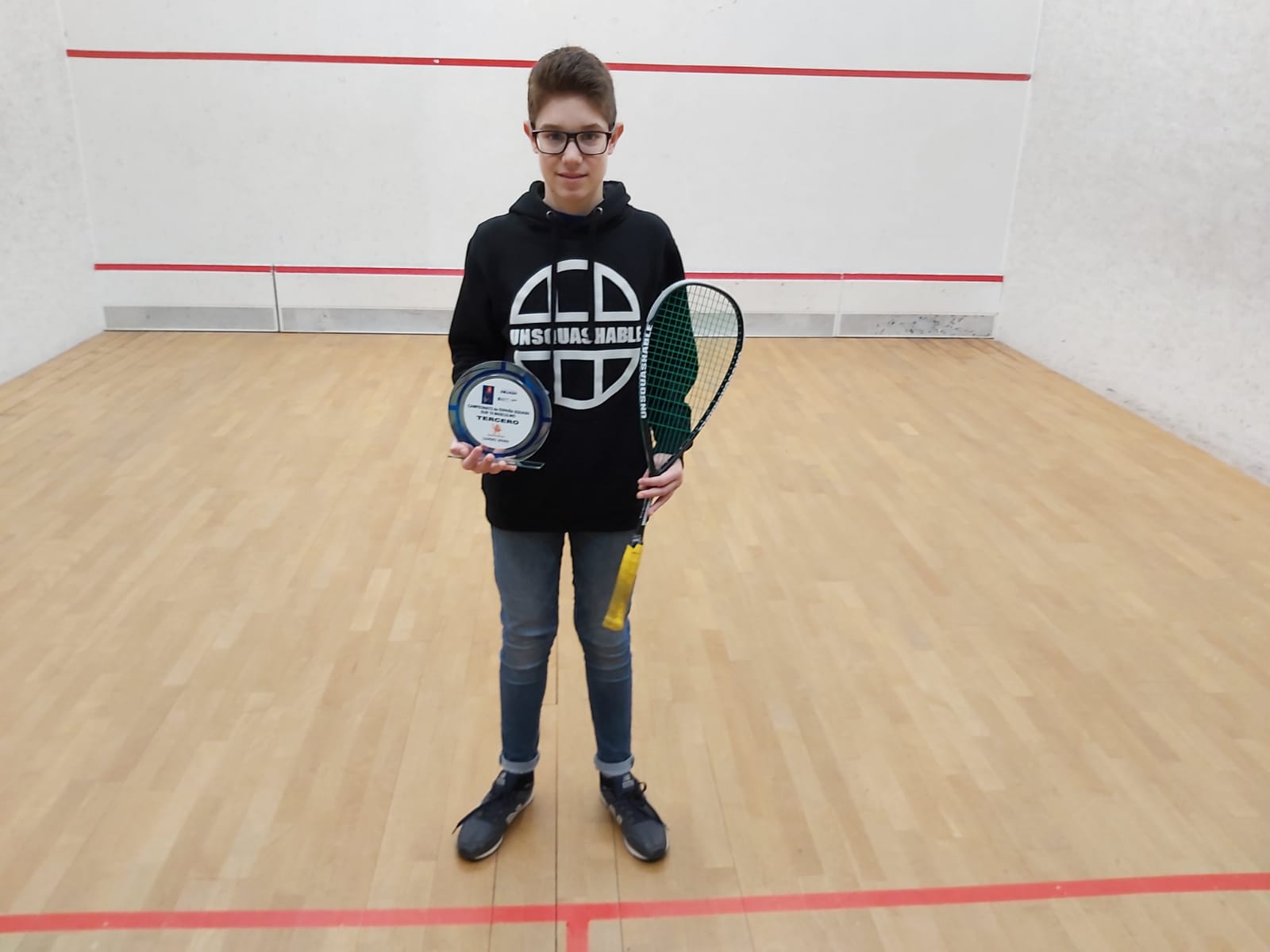 Marc Altarriba, tercer en el Campionat d'Espanya sub-15 a Vigo. FOTO: Cedida