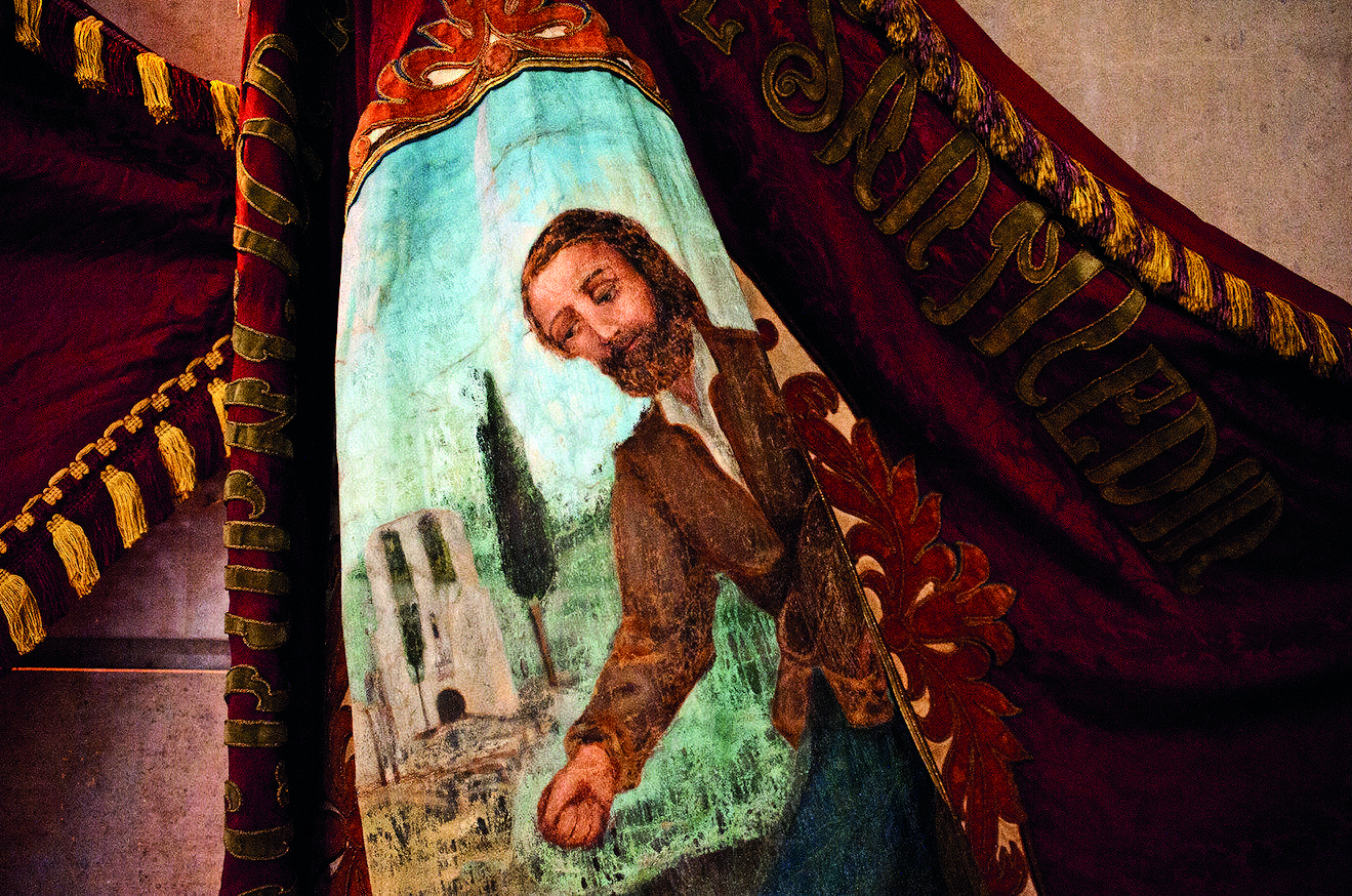 El penó de Sant Medir. FOTO: Artur Ribera