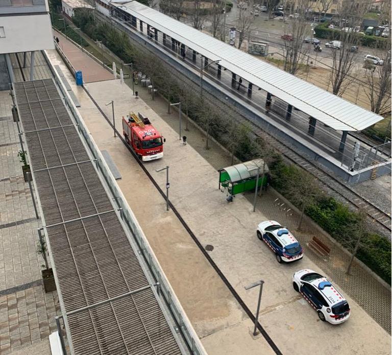Bombers de la Generalitat a Sant Cugat. FOTO: Cedida