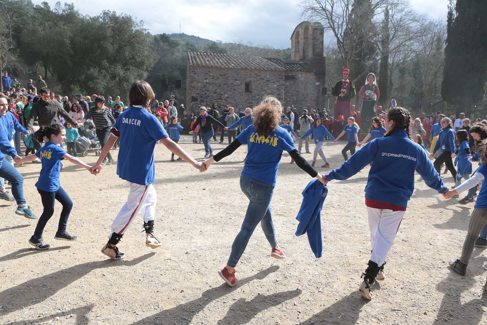El Grup Mediterrània a Sant Medir. FOTO: Artur Ribera