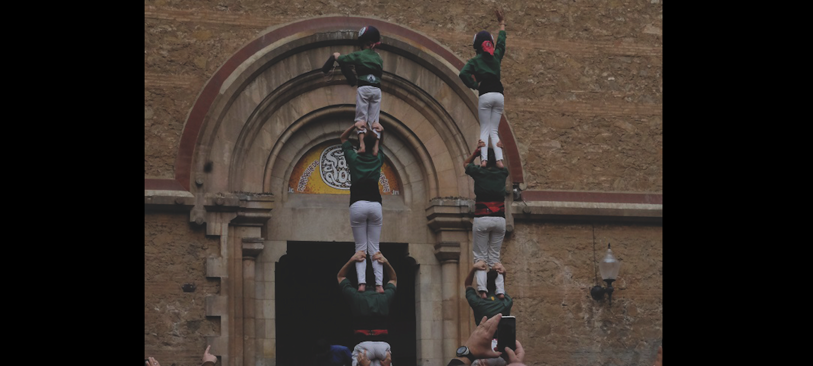 Els castellers de Sant Cugat inaguren la nova temporada 2020. FOTO: Francesc Olivares