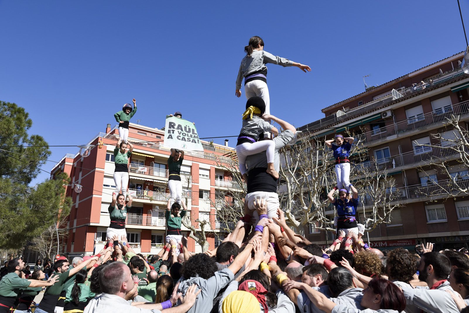 Diada castellera de Santr Medir. Foto: Bernat Millet.